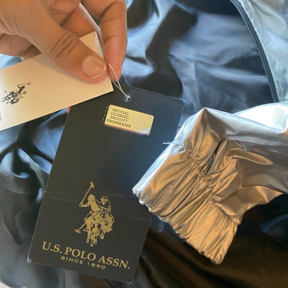 Brand new Silver Color US Polo Assn Jacket- Size Small - Picture 11 of 12